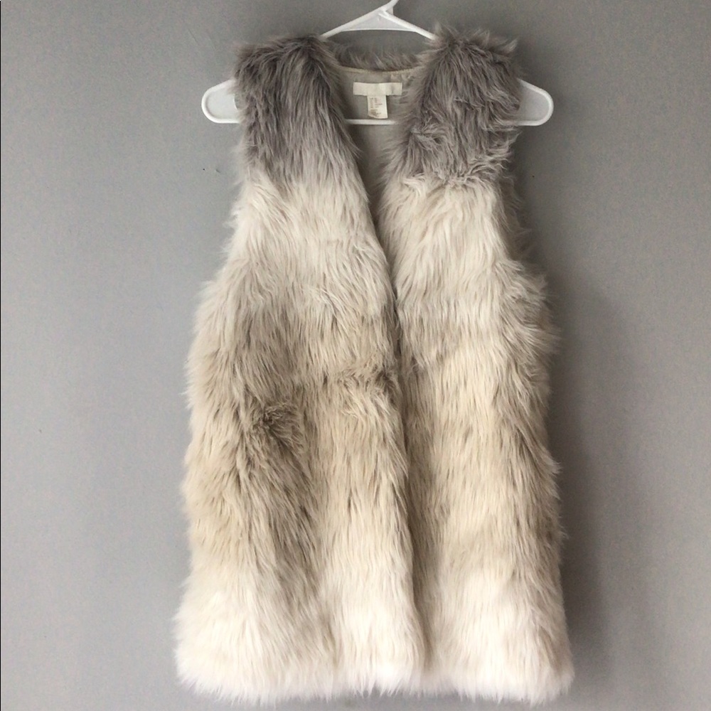 Ombré Faux Fur Vest by H&M
